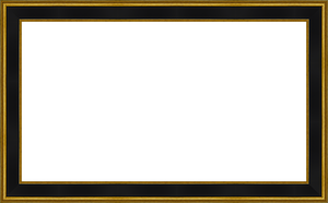 Deco TV Frames Samsung the Frame TV Antique Gold  and Black