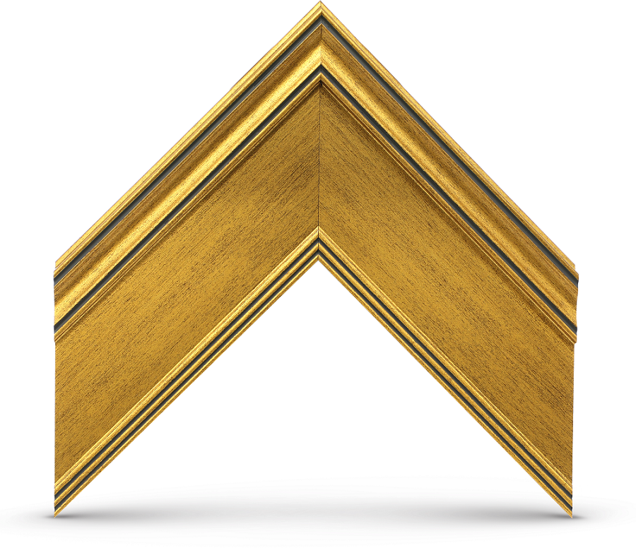 Deco TV Frames Samsung the Frame TV Antique Gold
