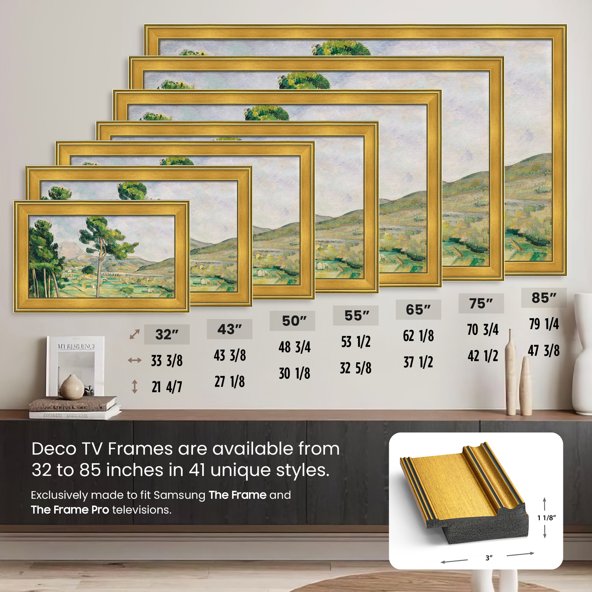 Antique Gold Deco Frame