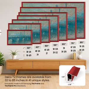 Candy Apple Red - Alloy Prismatic Samsung Frame TV Bezel (2017-2020)