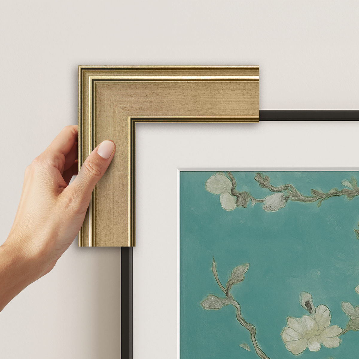 Champagne Deco Frame