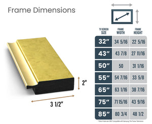 Contemporary Gold Deco Frame