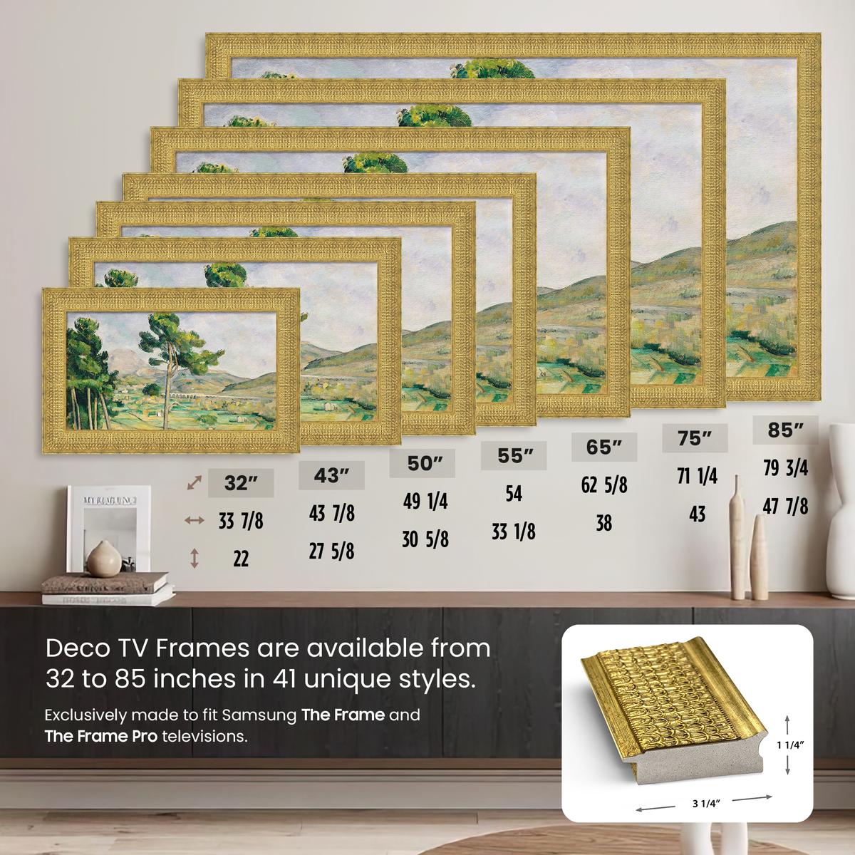 Gatsby Gold Deco Frame