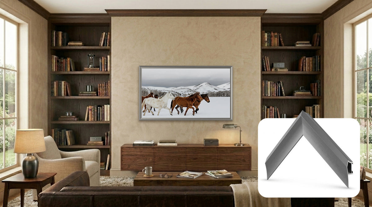 Graphite - Alloy Prismatic Samsung Frame TV Bezel