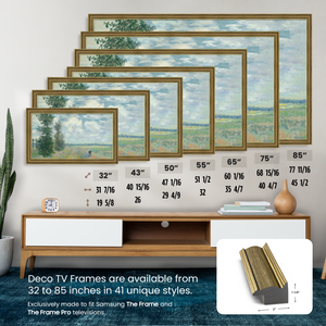 Industrial Brass Deco Slim Frame