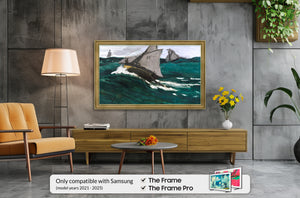 Industrial Brass Deco Slim Frame