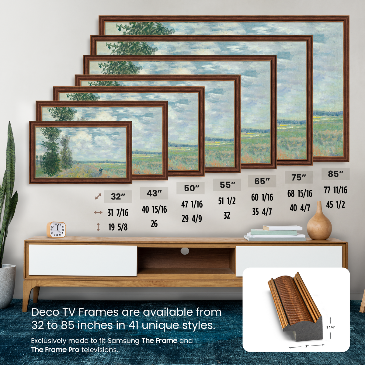 Industrial Copper Deco Slim Frame