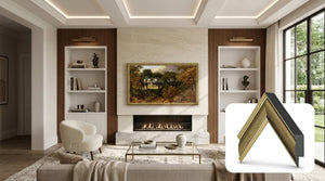 Industrial Brass Deco Slim Frame