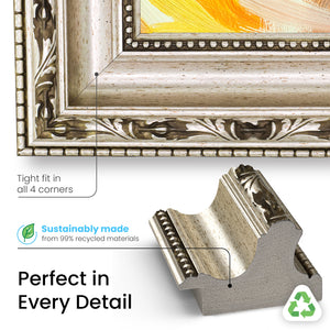 Ornate Silver Deco Frame