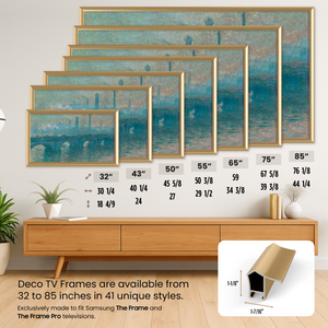 Pale Gold - Alloy Prismatic Samsung Frame TV Bezel (2017-2020)