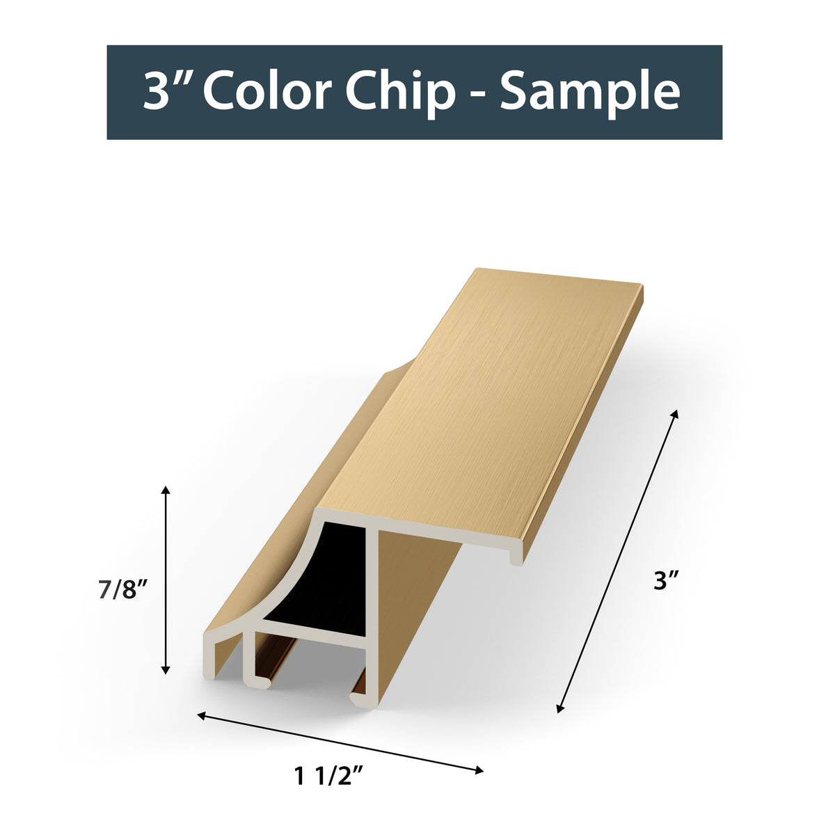 SAMPLE - Pale Gold Alloy - Profile: Scoop