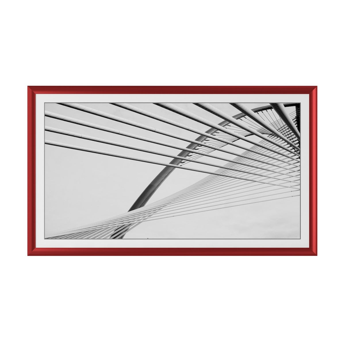 Candy Apple Red - Alloy Prismatic Samsung Frame TV Bezel