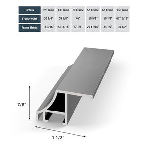 Graphite - Alloy Scoop Samsung Frame Bezel