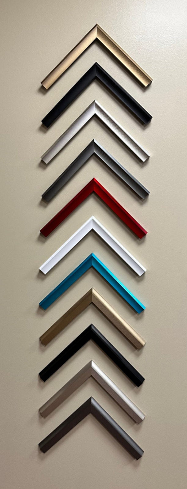 Corner Sample Set of Large Alloy Corner Samples | Frame My TV