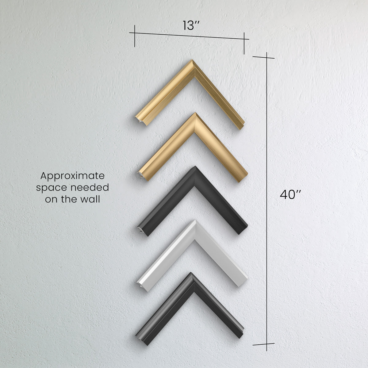 Dealer Samples Wall Display - Alloy Top 5