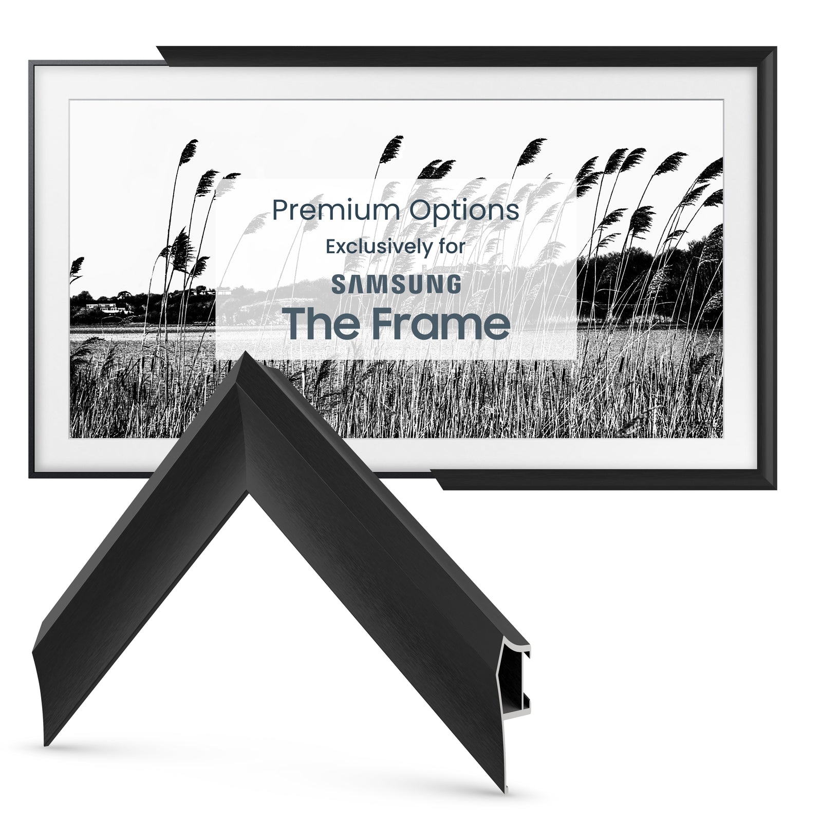 Anodized Black - Alloy Prismatic Samsung Frame Bezel