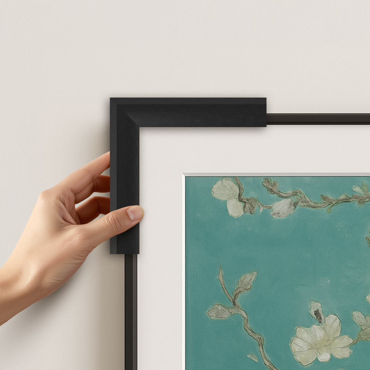 Anodized Black - Alloy Prismatic Samsung Frame Bezel