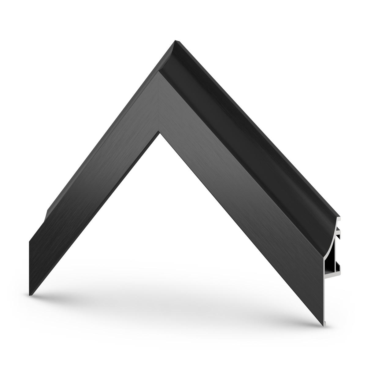 Anodized Black - Alloy Scoop Samsung Frame Bezel