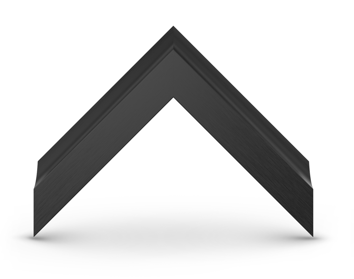 Anodized Black - Alloy Scoop Samsung Frame Bezel