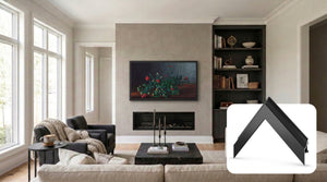 Anodized Black - Alloy Scoop Samsung Frame TV Bezel
