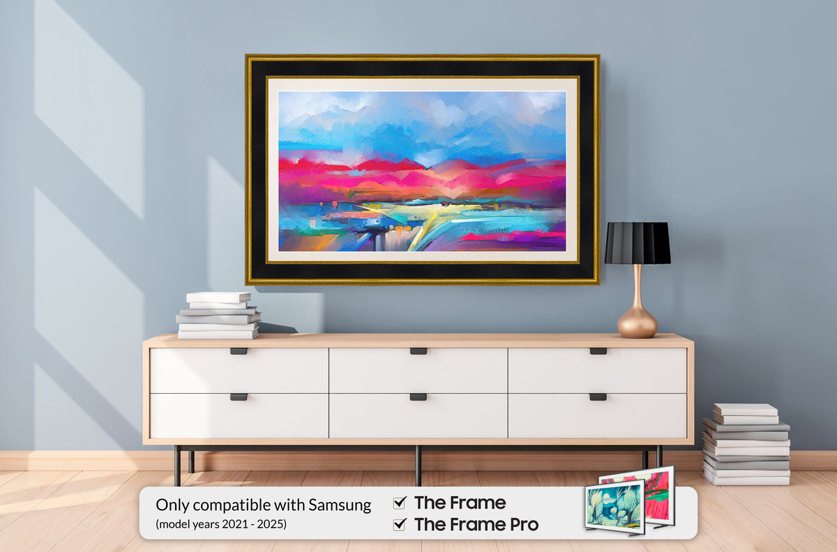 Antique Gold & Black Deco Frame