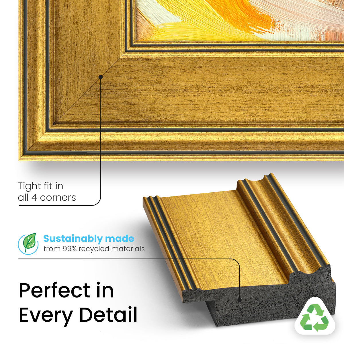 Antique Gold Deco Frame