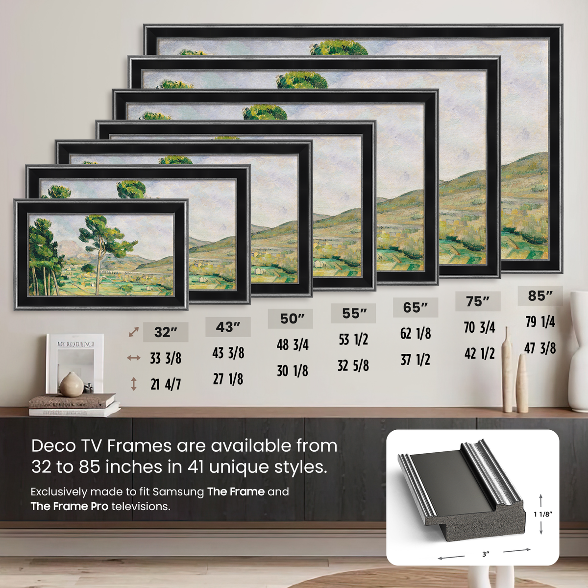 Antique Silver & Black Deco Frame (2017-2020)