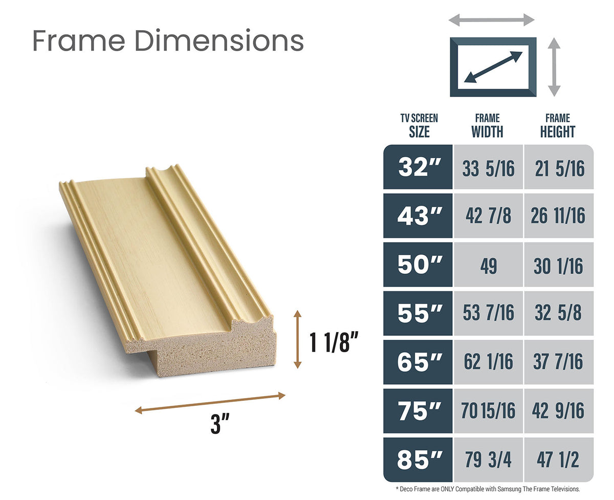 Antique White Deco Frame
