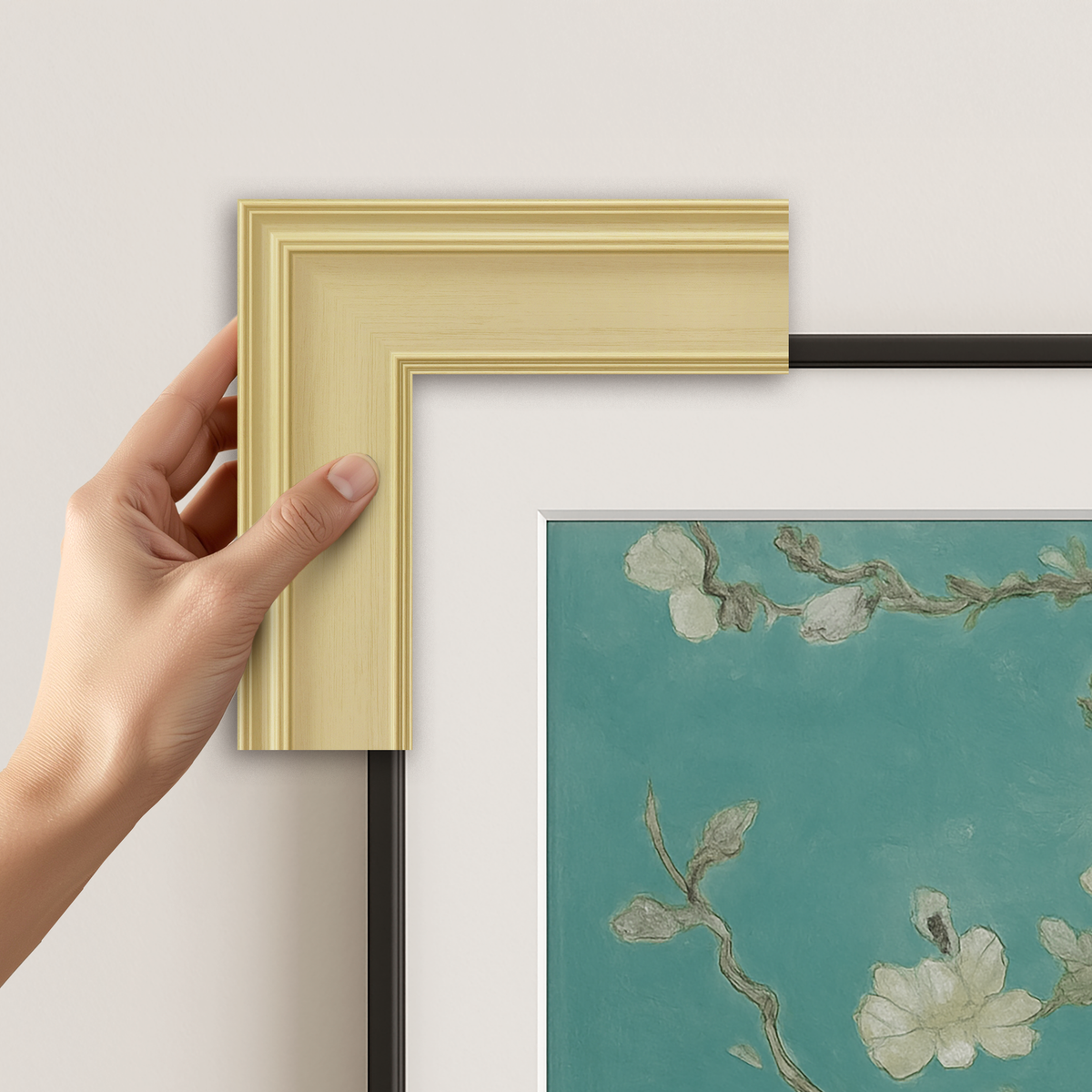 Antique White Deco Frame