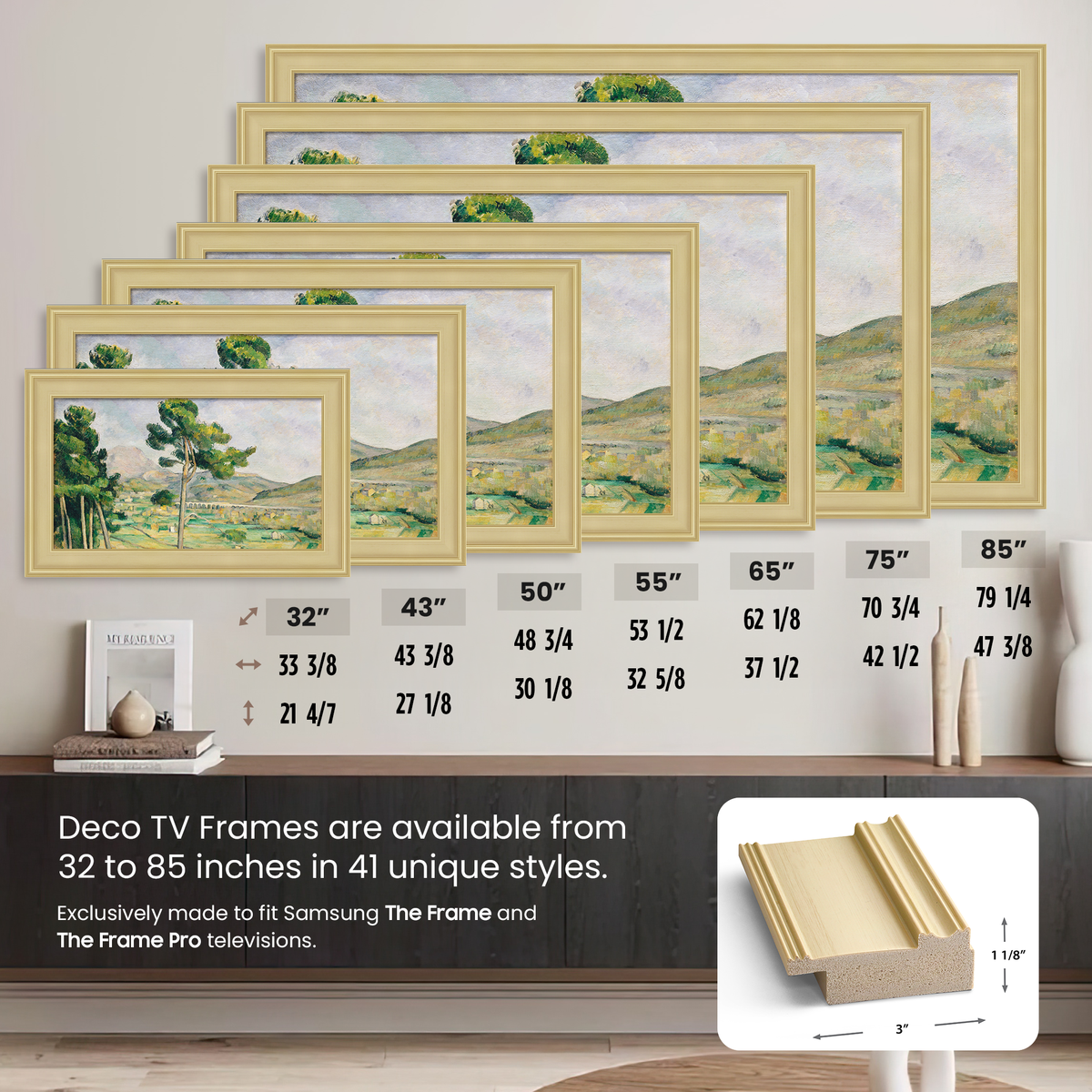Antique White Deco Frame (2017-2020)