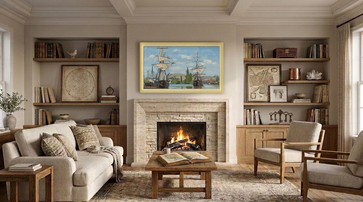 Antique White Deco Frame