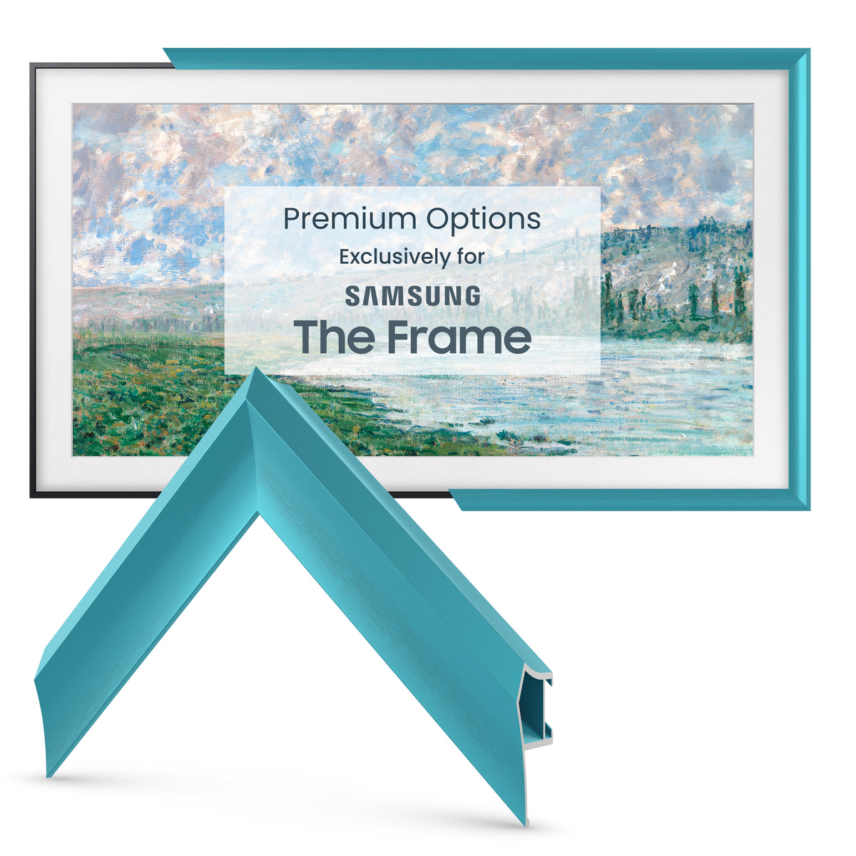 Caribbean Turquoise - Alloy Prismatic Samsung Frame Bezel