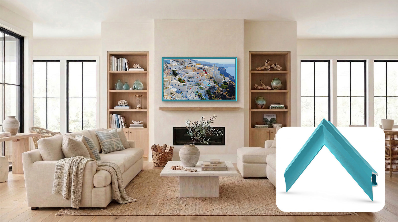 Caribbean Turquoise - Alloy Prismatic Samsung Frame TV Bezel