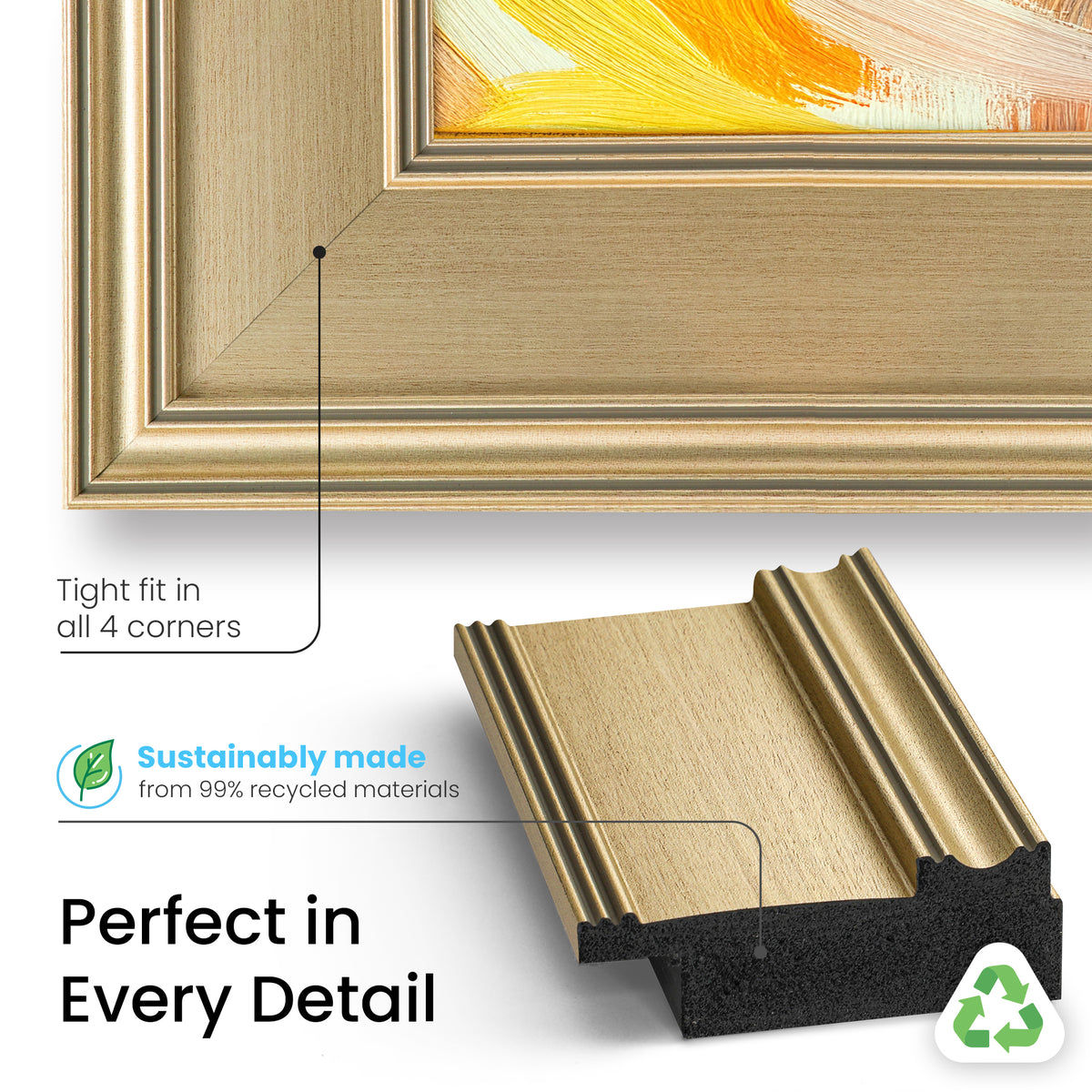 Champagne Deco Frame