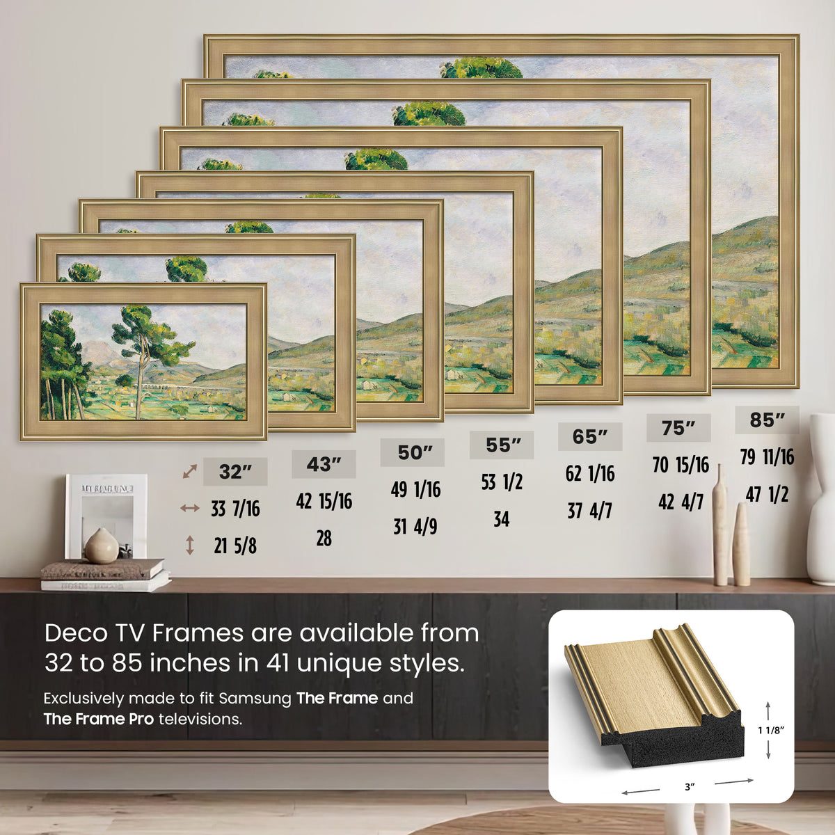 Champagne Deco Frame