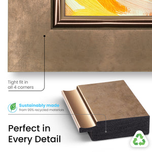 Contemporary Bronze Deco Frame