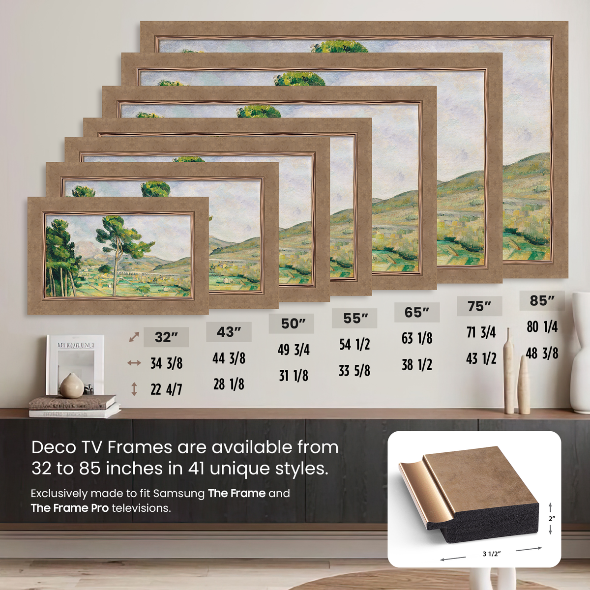 Contemporary Bronze Deco Frame (2017-2020)