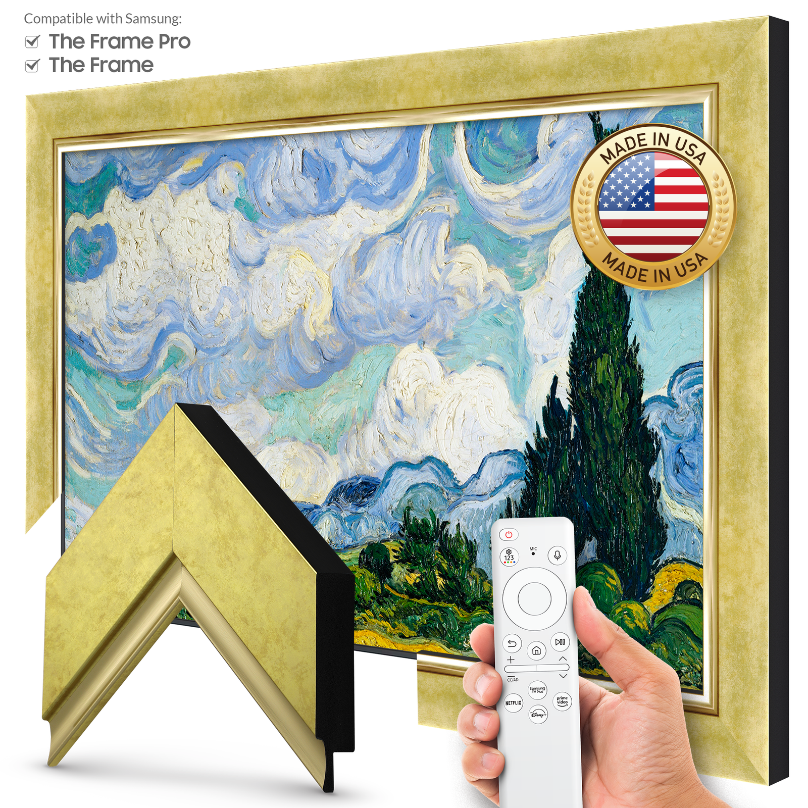 Contemporary Gold Deco Frame