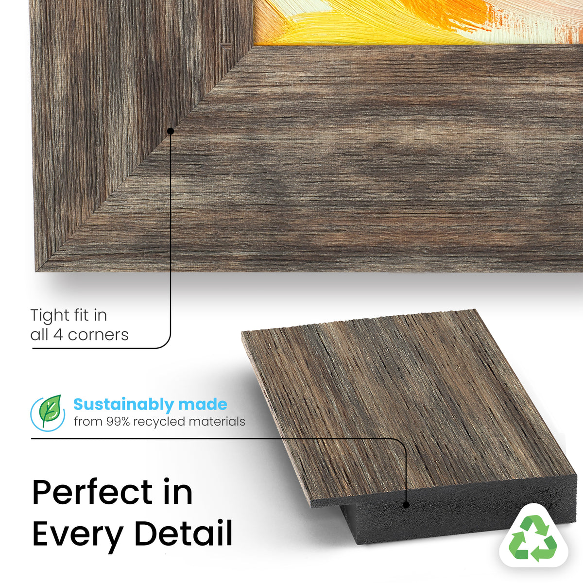 Distressed Barnwood Deco Frame