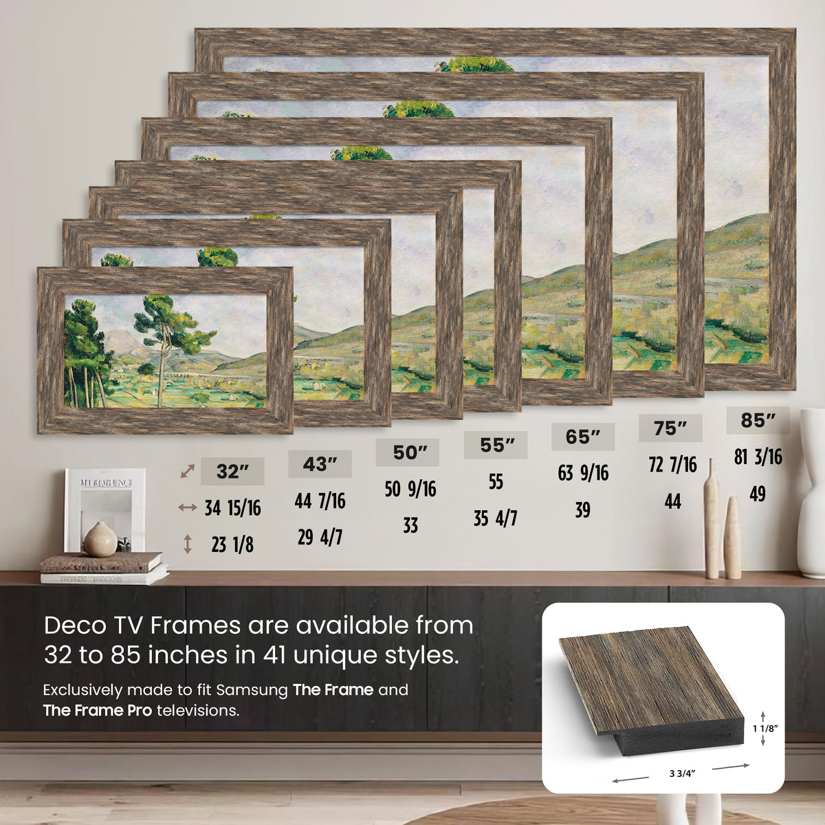 Distressed Barnwood Deco Frame