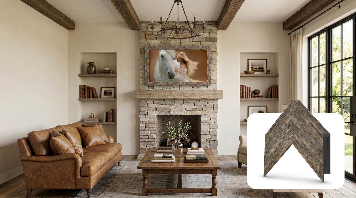 Distressed Barnwood Deco Frame