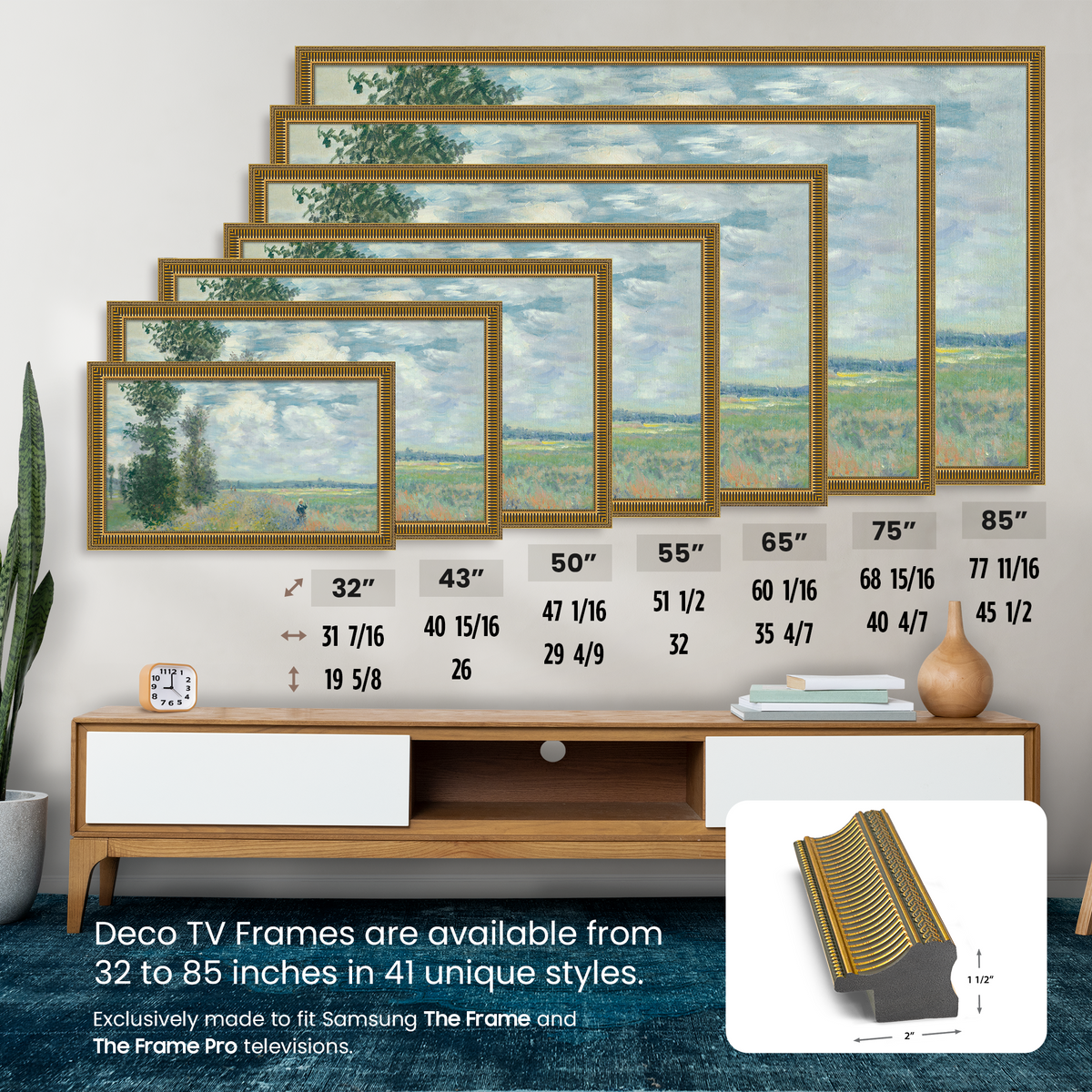 Empire Gold Deco Slim Frame