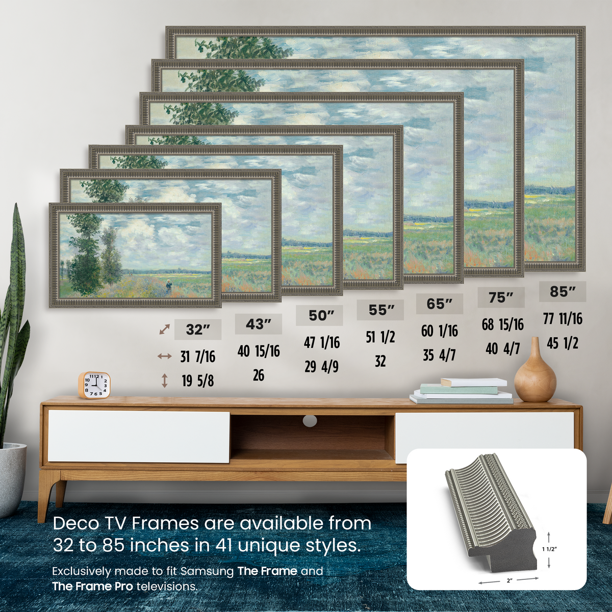 Empire Silver Deco Slim Frame