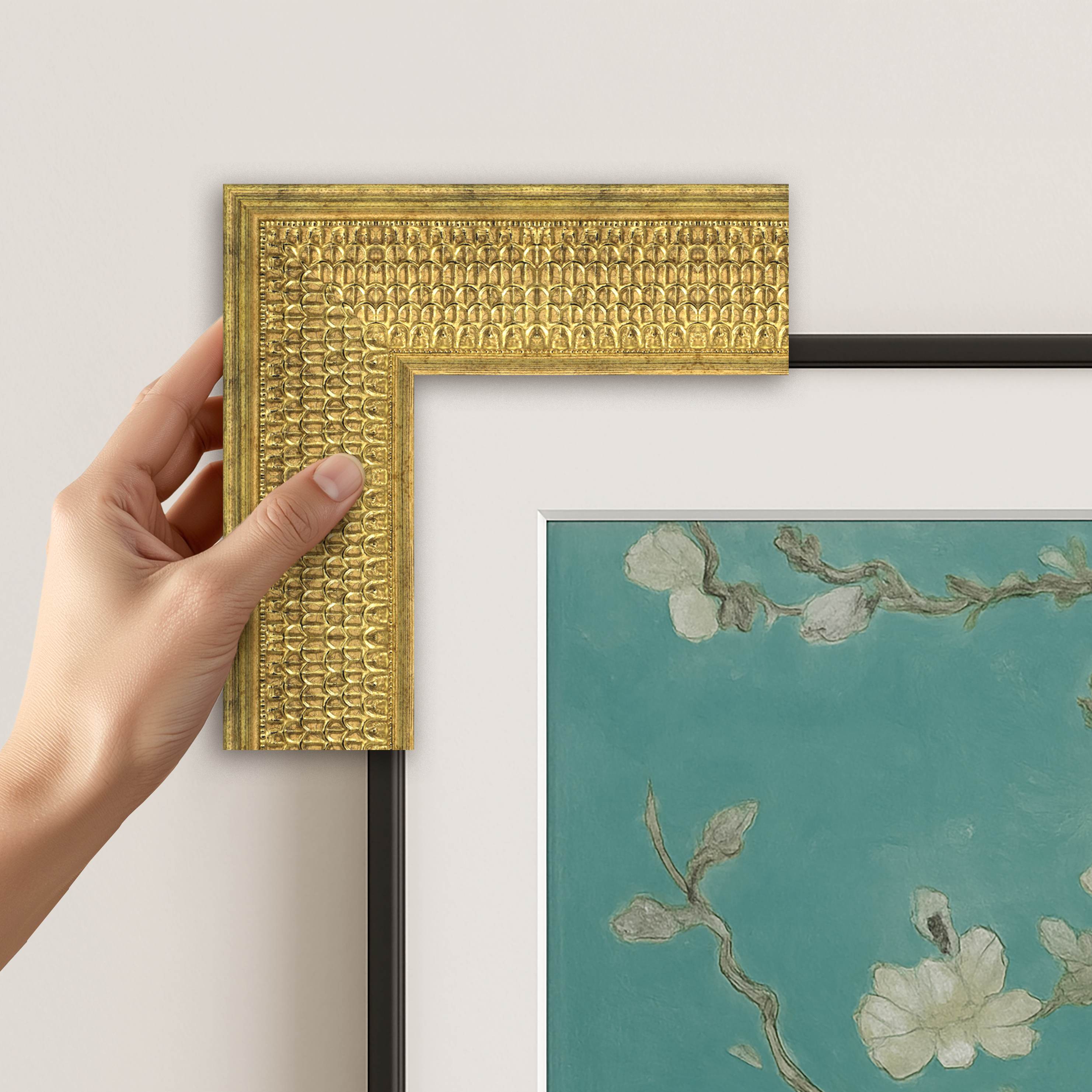 Gatsby Gold Deco Frame | Frame My TV Gatsby Gold Deco Frame | Frame My TV