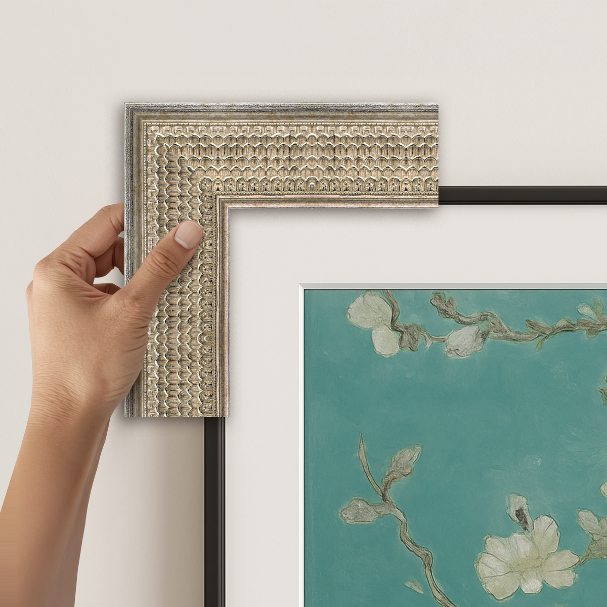 Gatsby Silver Deco Frame