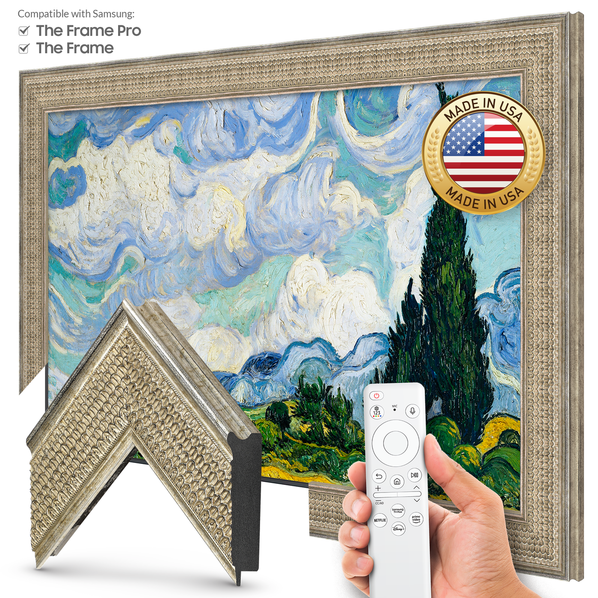 Gatsby Silver Deco Frame