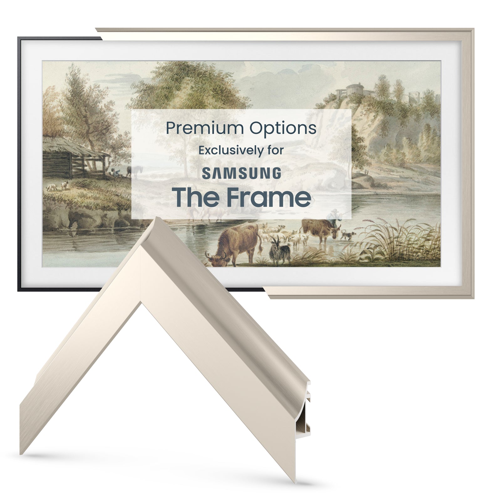 German Silver - Alloy Scoop Samsung Frame Bezel