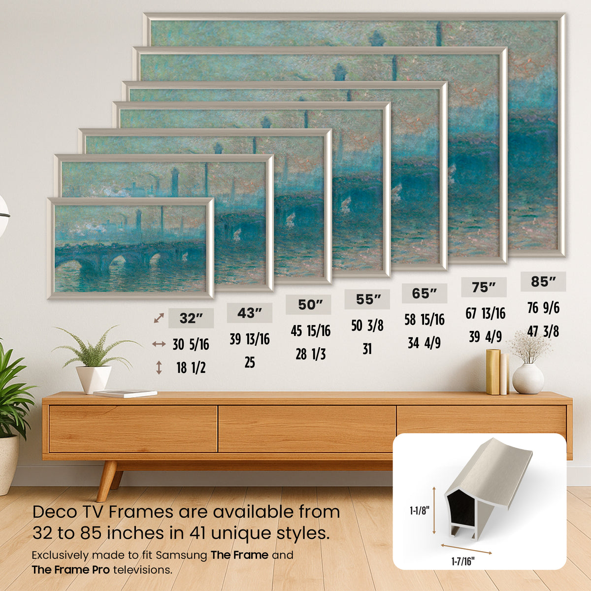 German Silver - Alloy Prismatic Samsung Frame Bezel