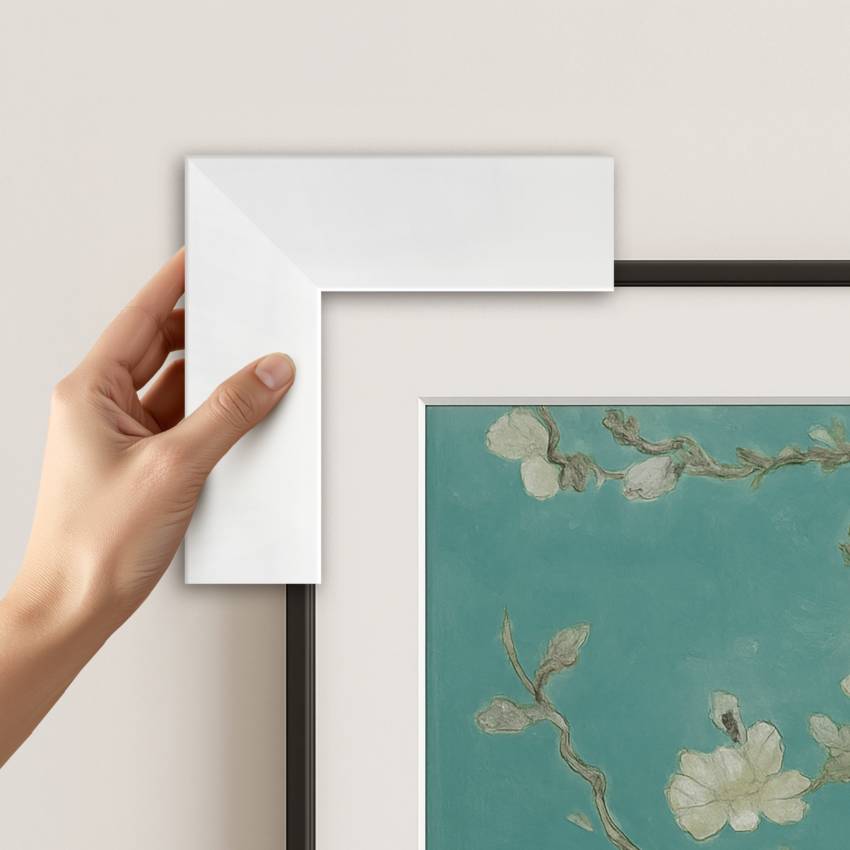 Gloss White Deco Frame (2017-2020) | Frame My TV Gloss White Deco Frame (2017-2020) | Frame My TV
