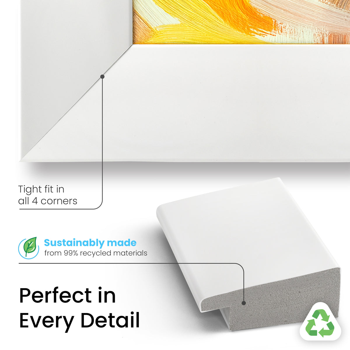 Gloss White Deco Frame